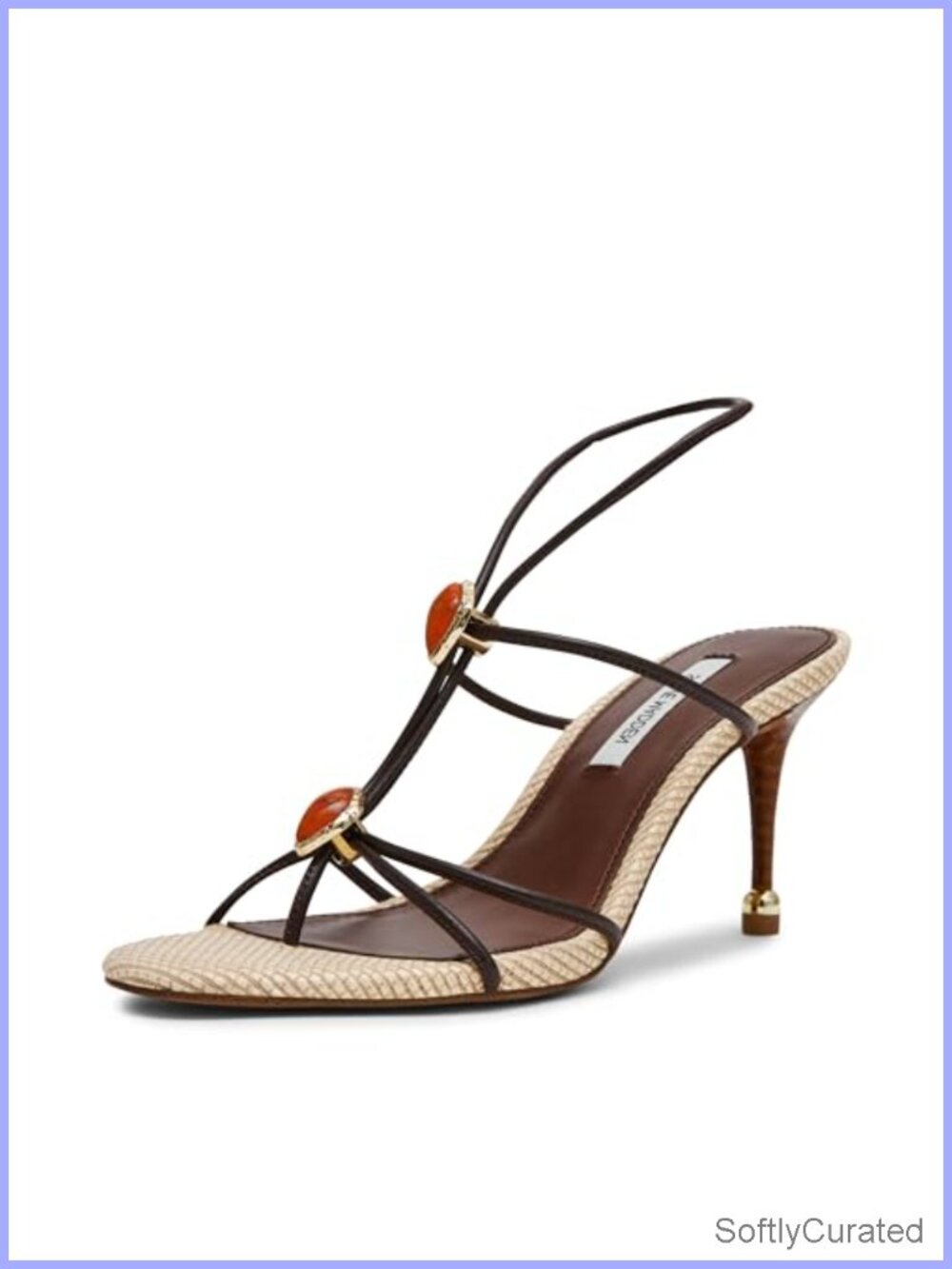 Steve Madden Ramos Heeled Sandal Stiletto Slingback Open Toe Slip On